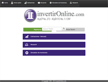 Tablet Screenshot of invertironline.com
